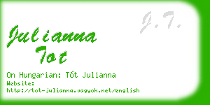 julianna tot business card